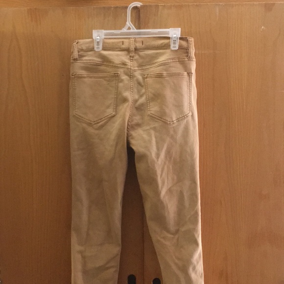 Free People Brown/Gold Jegging High-waisted 27 - Picture 3 of 4